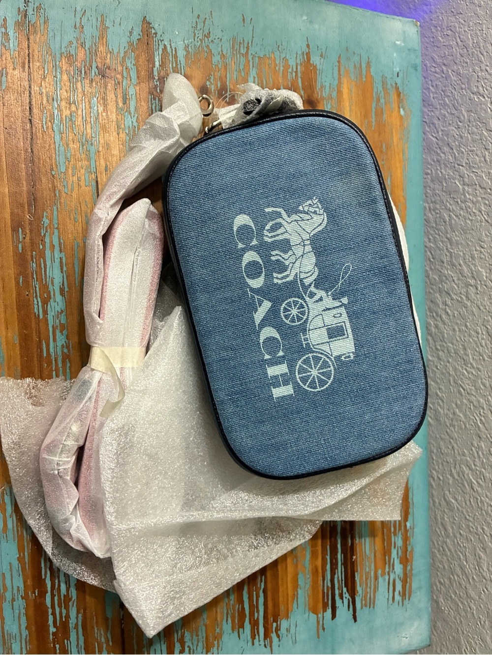 Brand New, Never Used Coach Jes Denim Belt Bag – Style 90393